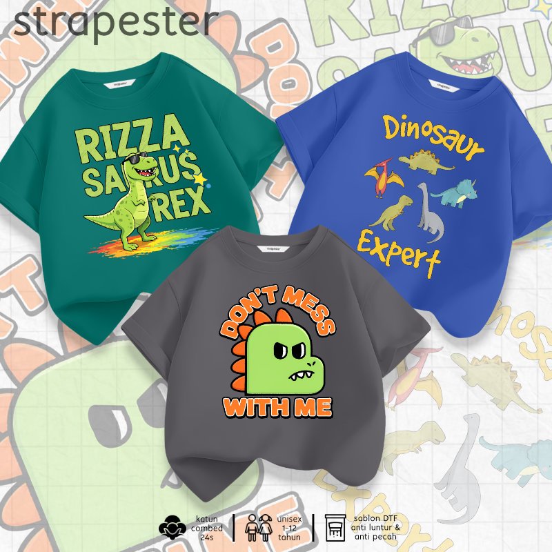 KATUN STRAPESTER - เสื้อยืดเด็กพรีเมี่ยม 1-12 ปี | คอตตอนหนา100% 24ส | เสื้อผ้าเด็กชายและเด็กหญิง DN