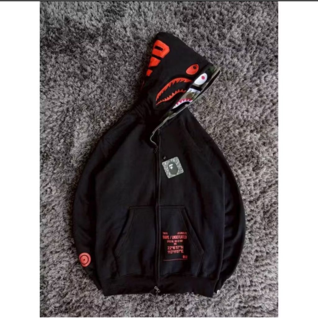 BAPE DOUBLE BORDER ZIPPER HOODIE