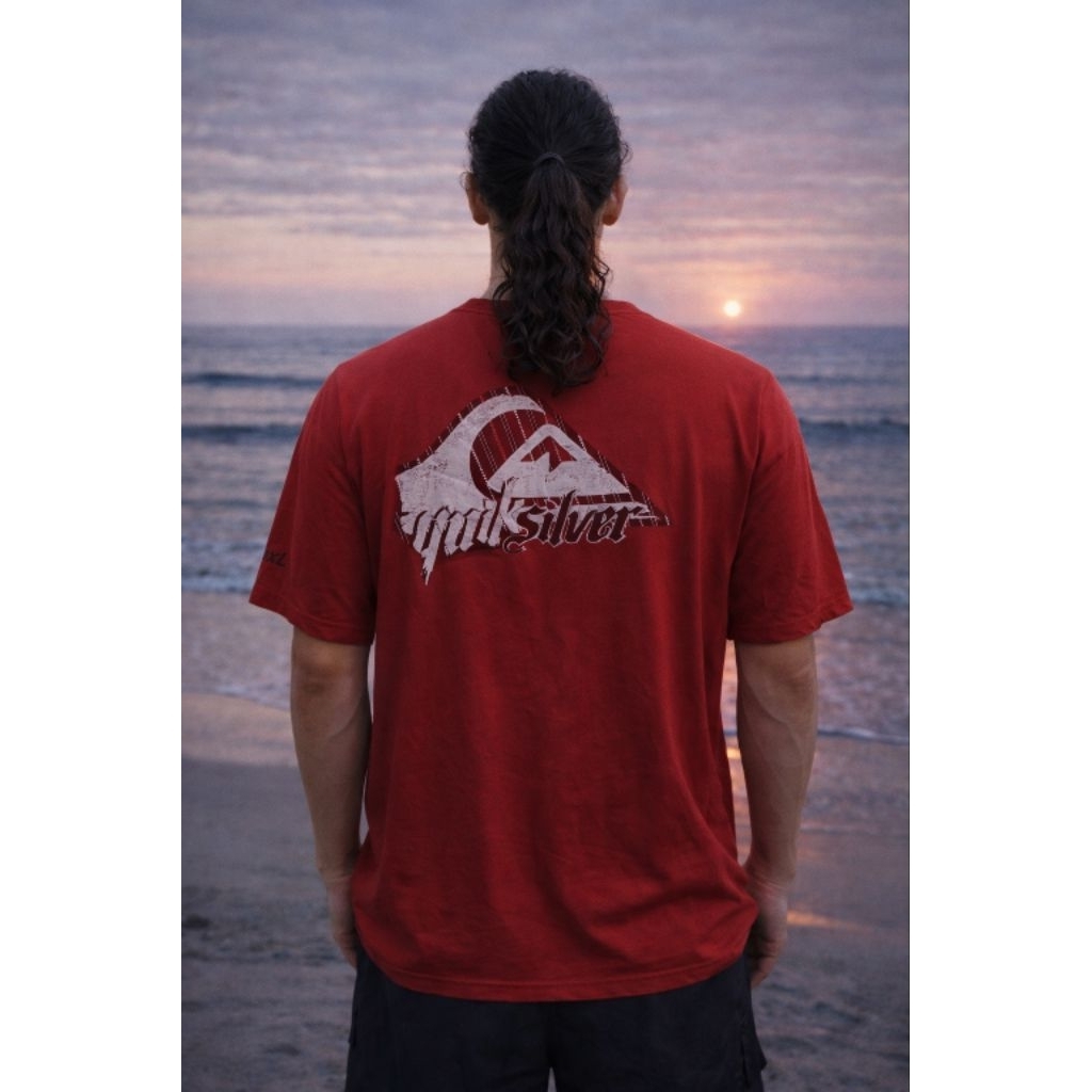 (Y2K BIG SIZE) เสื้อยืด Q*IKSILVER 0R1 ไซส์ XXL / XL over (P75 x L63)