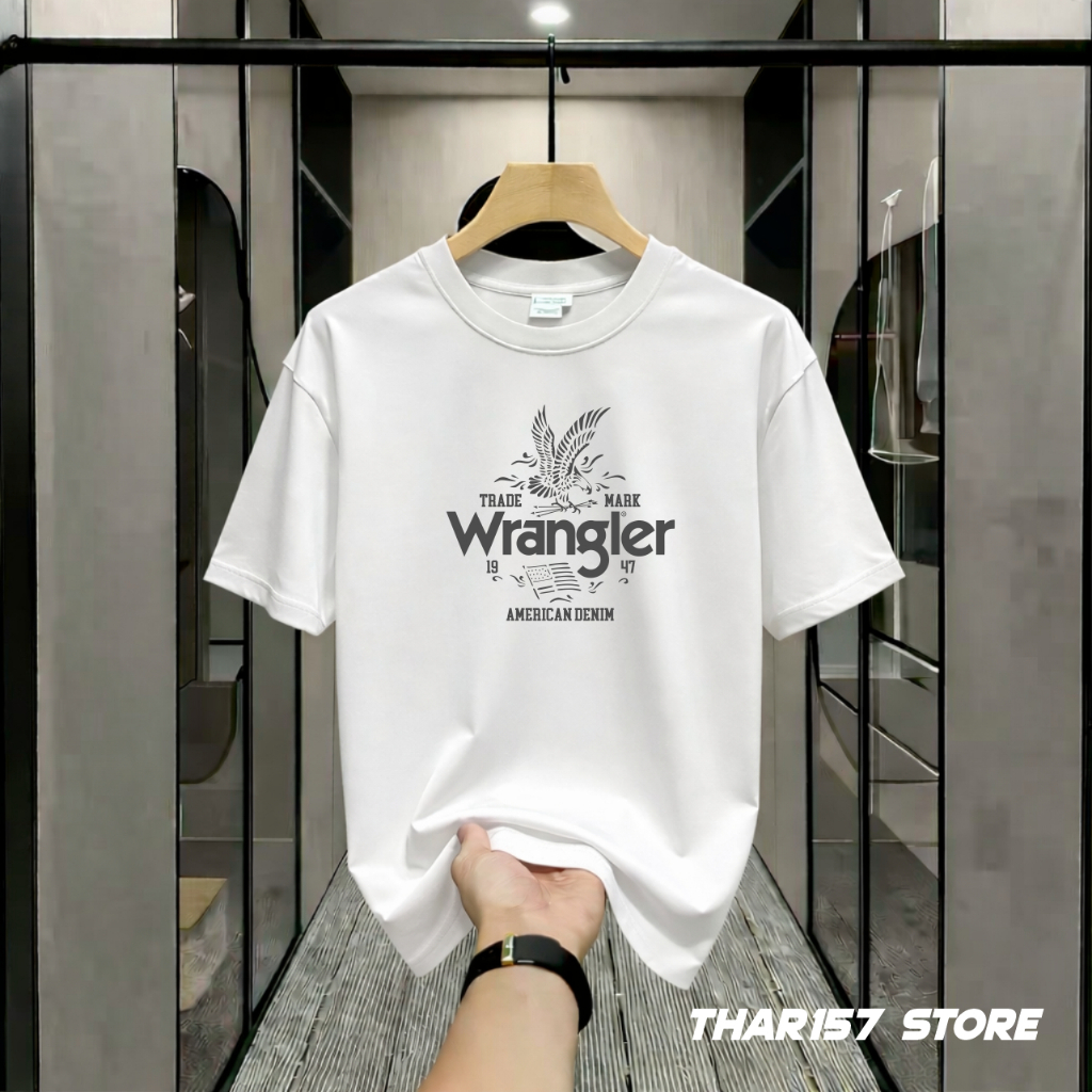 เสื้อยืดผู้ใหญ่ BigSize S-6XL Wangler Elang American Cotton Combed 20S แขนสั้น