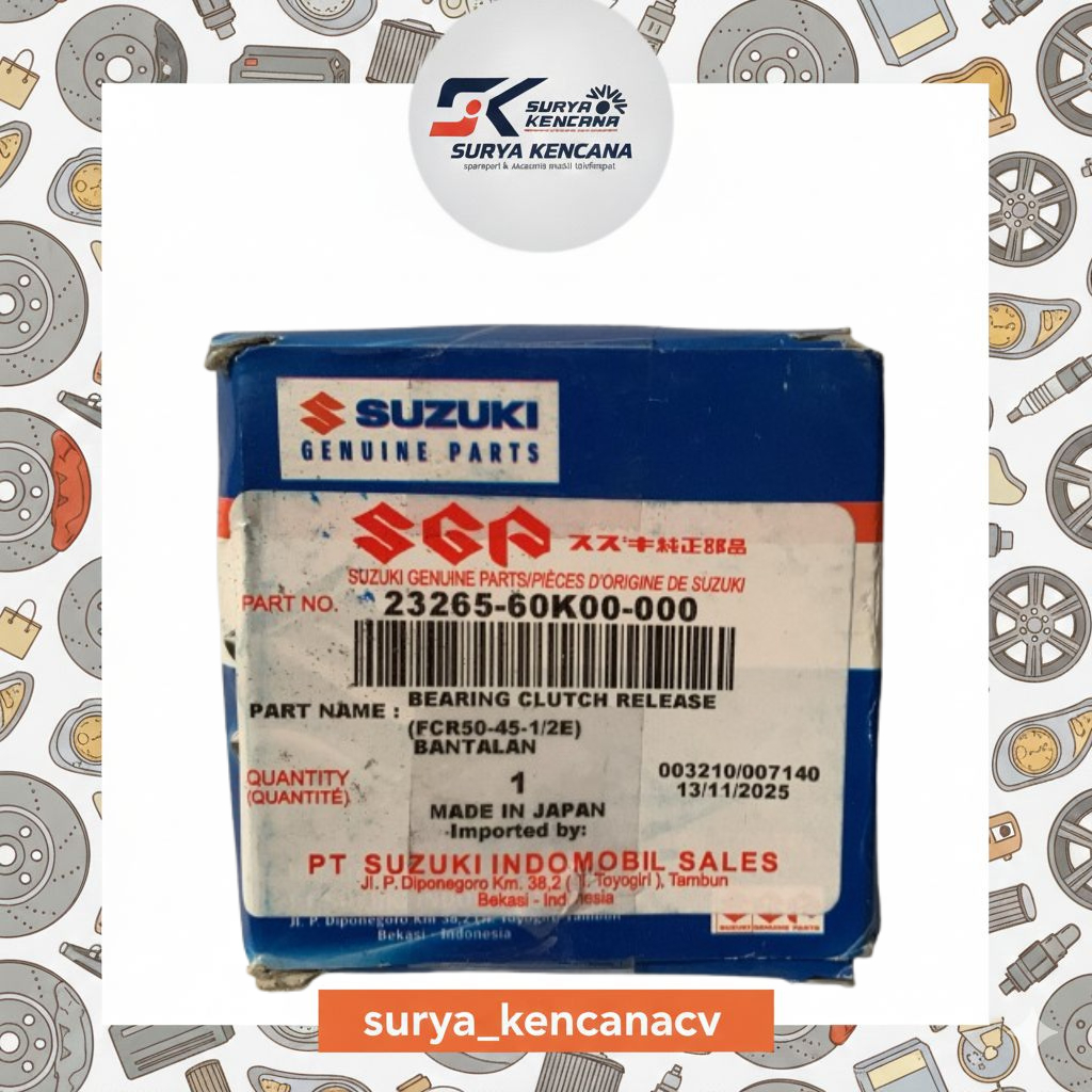 DREAK LAKER SUZUKI APV ARENA, ST100, EURO 2 ORIGINAL SUZUKI 23265-60K00-000 019616