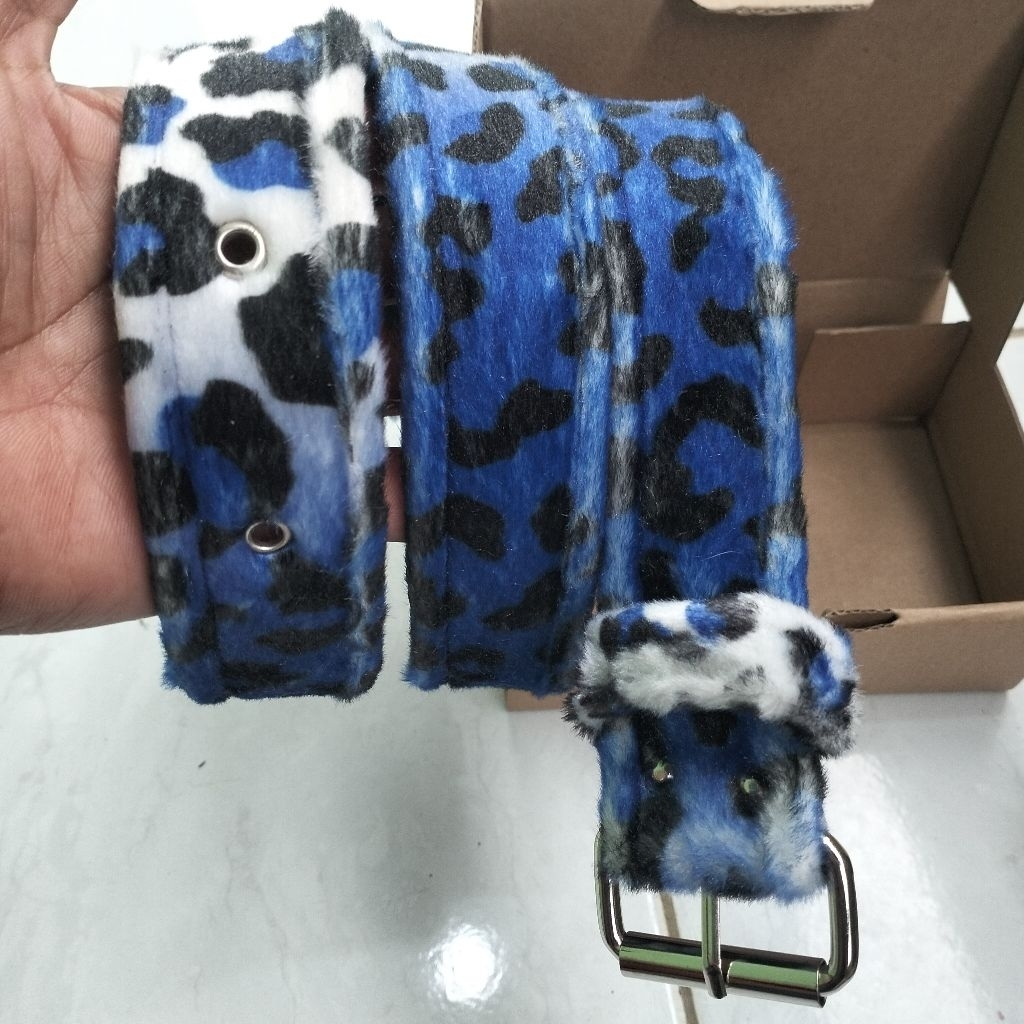 Leopard Belt I buckle Skena Leopard motif l unisex ผู้ชายผู้หญิง