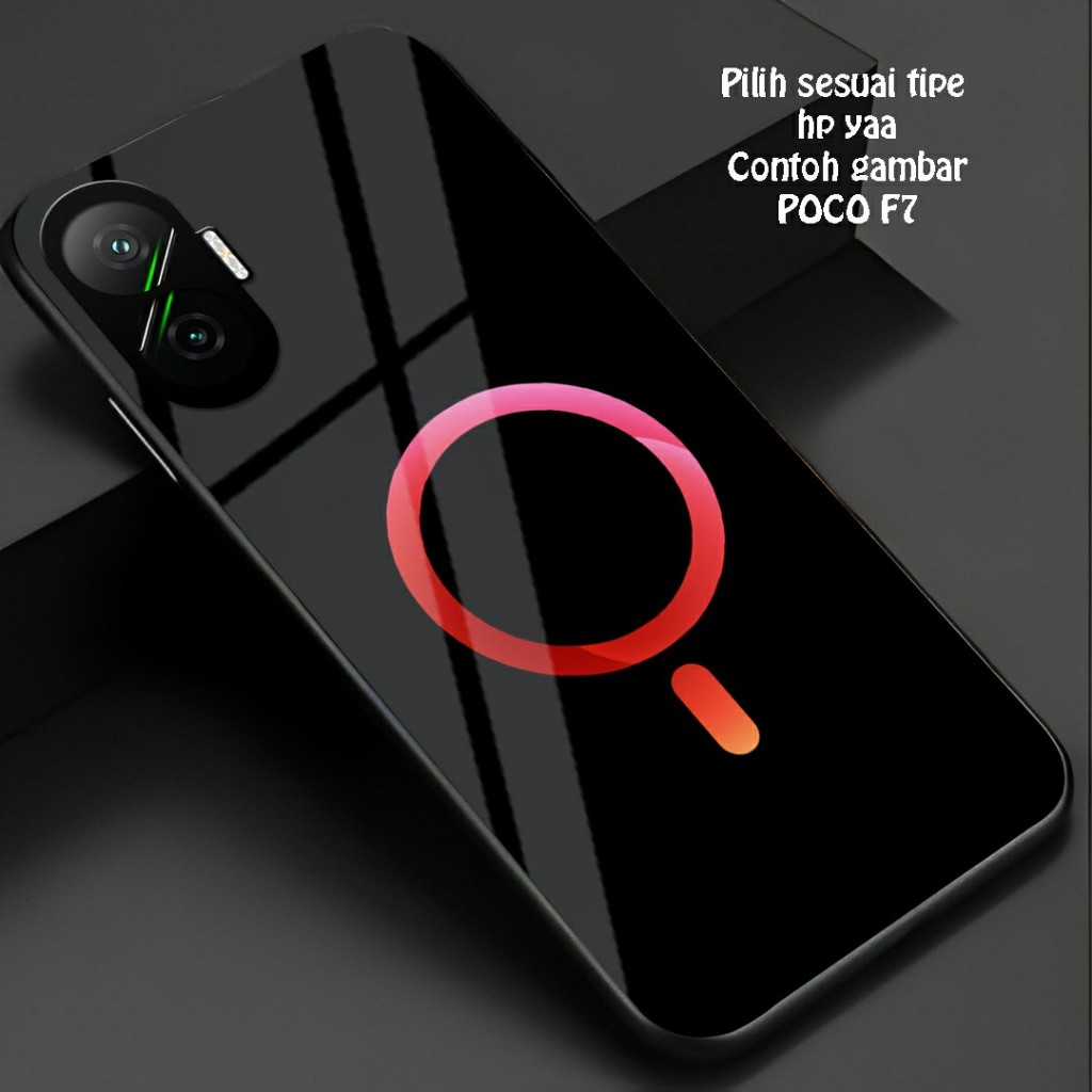 HP Glossy Glass Softcase สําหรับ POCO F7 - เคสโทรศัพท์ POCO F7 - เคส POCO F7 (GM 001)
