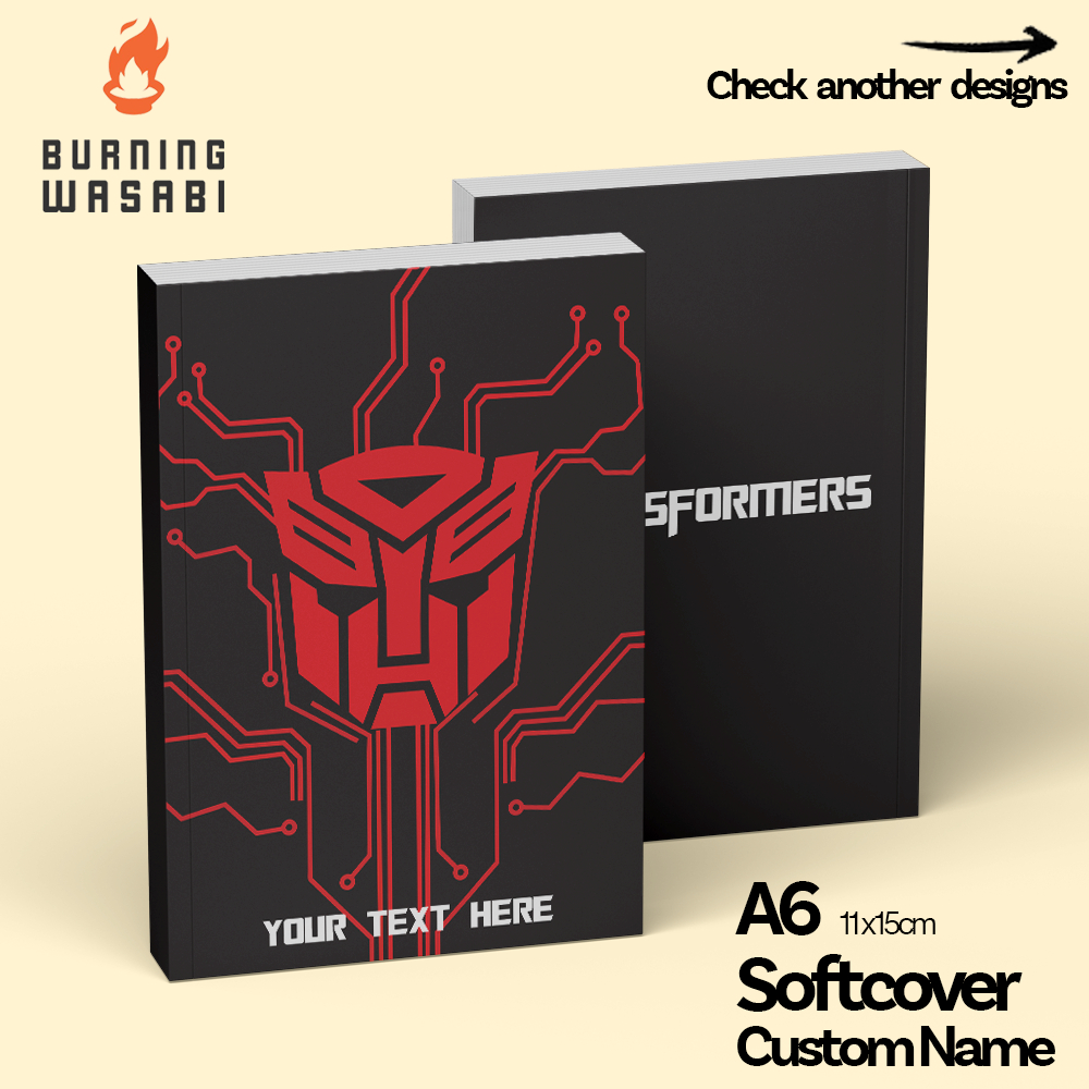 Transformers Pocket Book Autobots Decepticon Optimus Prime Disney Custom Softcover Agenda Journal Mini A6 Plain