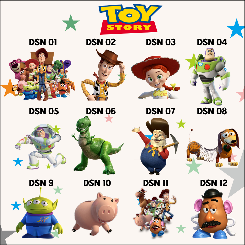 TOY STORY DTF IRON-ON SCREEN PRINTING สติ๊กเกอร์ - BOOCHILD