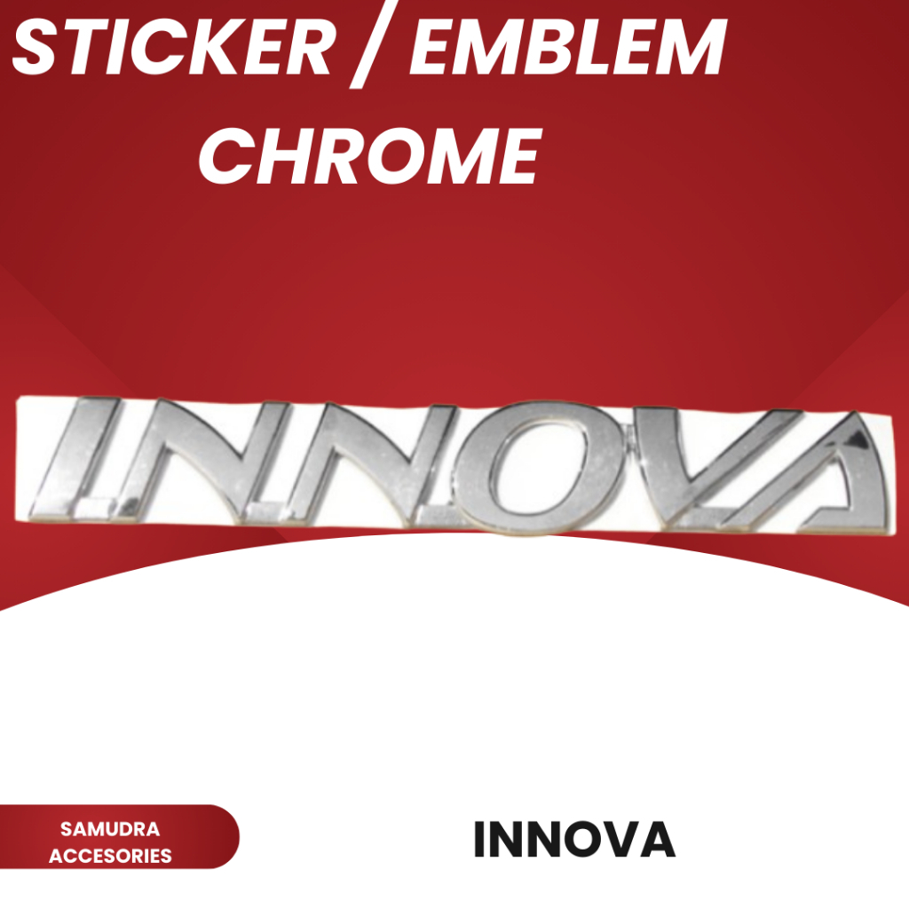 สติ๊กเกอร์ CHROME / EMBLEM สําหรับ INNOVA / VIOS / AVANZA / VITARA / ESCUDO / VELOZ / LIVINA CARS