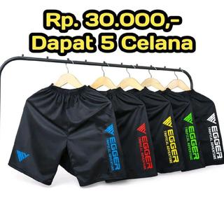 PAKET HEMAT 30 Ribu Dapat 5 Celana Pendek Kolor Sport Olahraga Pria dan Wanita Unisex Nyaman Santai Boxer Shorts