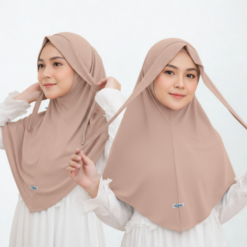 Naya Instant Hijab Bergo TALI NAYA Jersey / ฮิญาบมาเลย์สําเร็จรูปพร้อมสายรัดด้านในระดับพรีเมียม