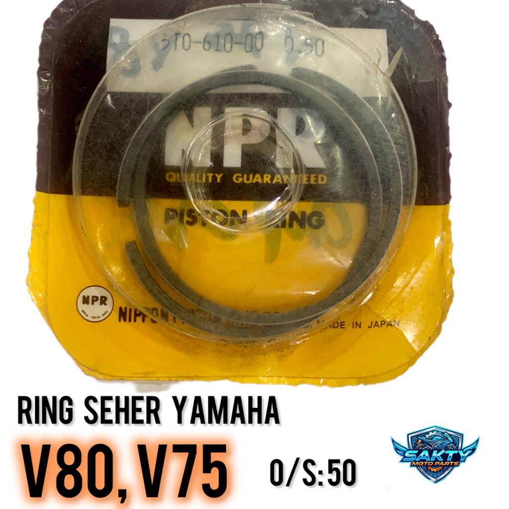 Yamaha V75, V80 oversize แหวนลูกสูบ: 50