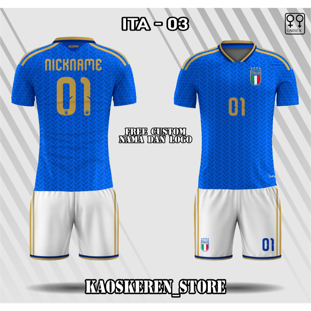 ทีมชาติอิตาลี Jersey 2026 ชื่อฟรีหมายเลขชุด Jersey world cup 2026 PLAYER ISSUE Home 2026 Italy Jerse
