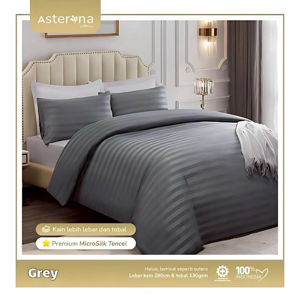 ASTERINA STAR MICROFIBER SILK HOTEL BEDSHEET 35CM HEIGHT