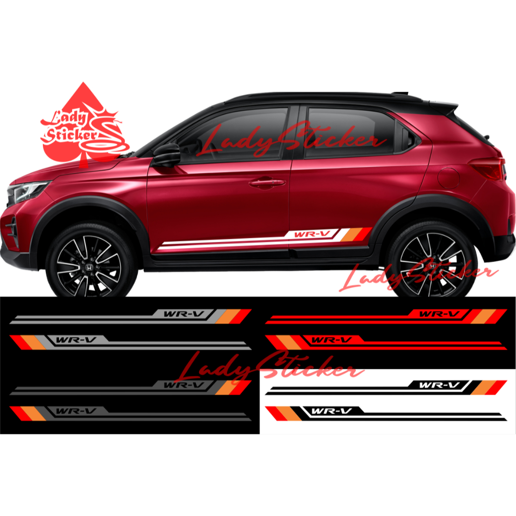 ใหม่ สติ๊กเกอร์ตัดรถยนต์ honda WRV, สติ๊กเกอร์รายการล่างรถยนต์ WRV