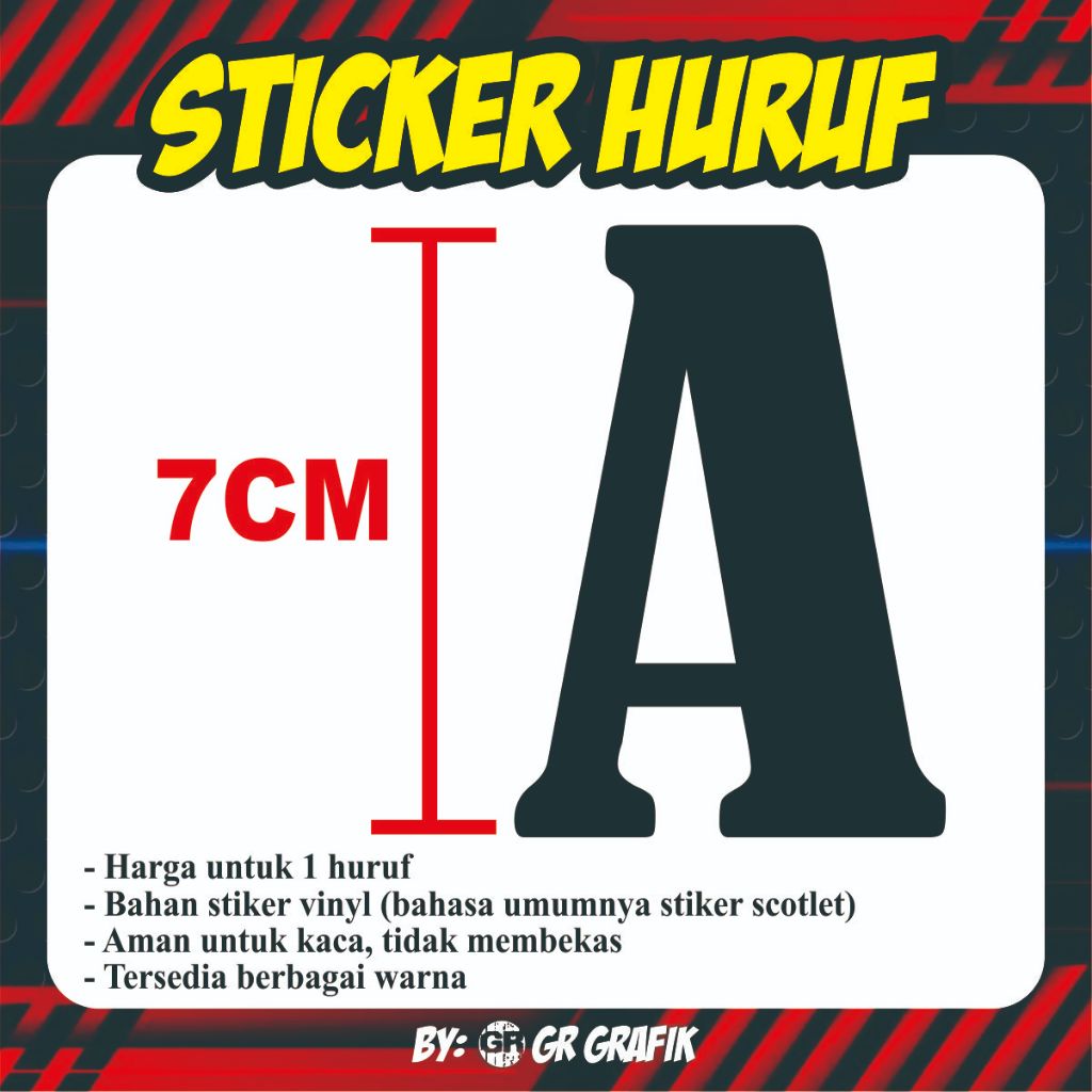 LETTER CUTTING สติกเกอร์/AZ LETTER สติกเกอร์แก้ว/SINGLE LETTER สติกเกอร์