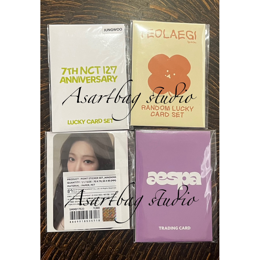 ชุดพีซีและสติ๊กเกอร์ NCT 127 Teolaegi Aespa Ningning