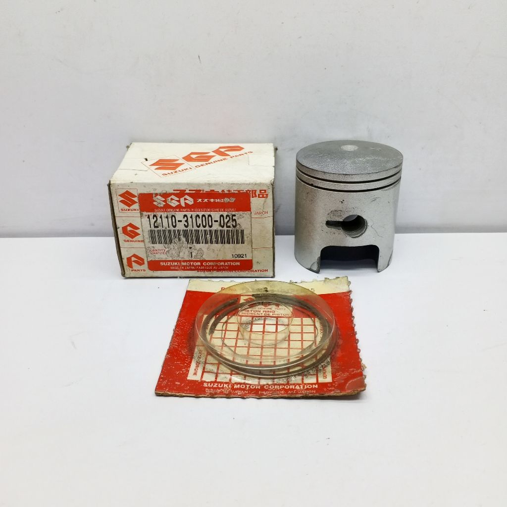 PISTON แหวน SEHER SEKER OS 25 OVERSIZE 25 SUZUKI RC110 CRYSTAL TORNADO ORIGINAL ORIGINAL SGP 12110-3
