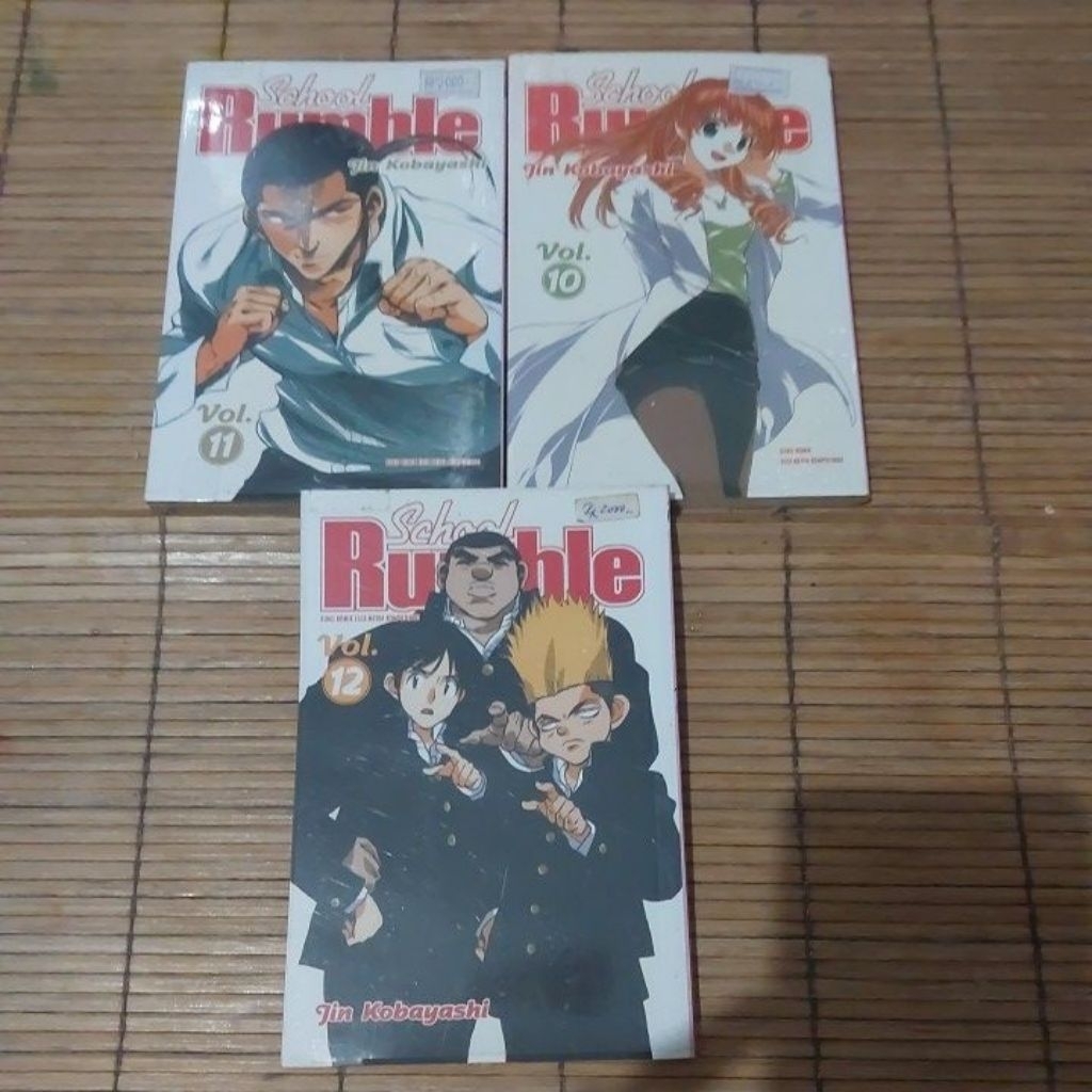 [SET] Rumble School Comic Vol 10-12 By Jin Kobayashi Preloved
