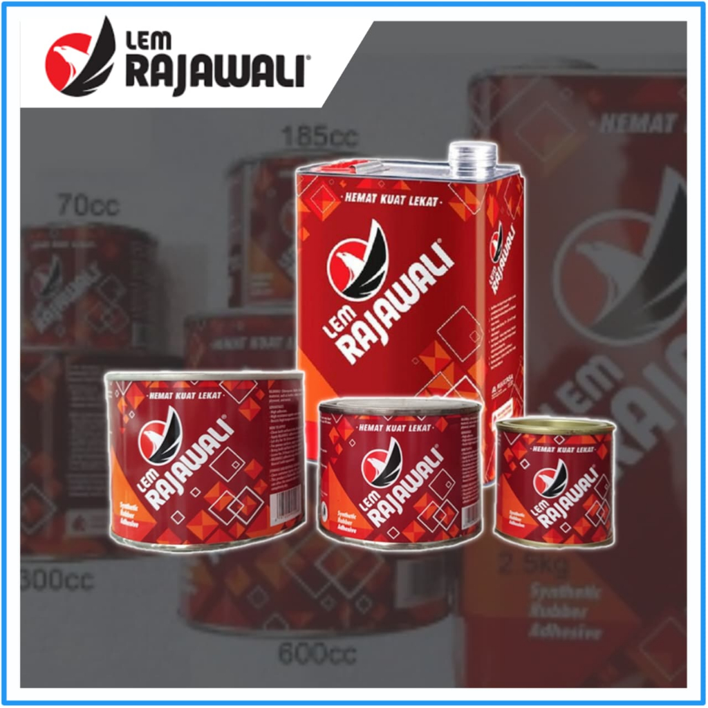 Rajawali กาวสีเหลือง 70gr 185gr 300gr 600gr สําหรับซ่อมไม้และพลาสติก