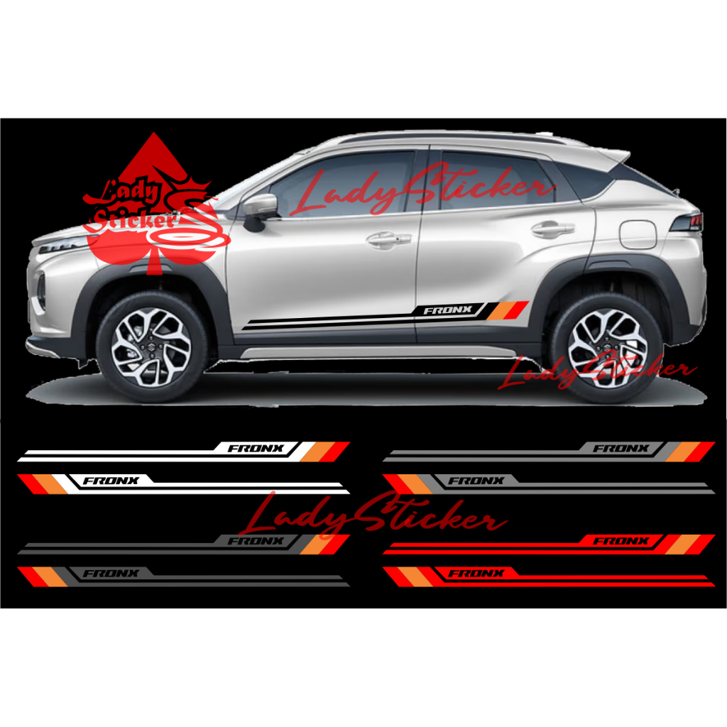 ใหม่ สติ๊กเกอร์ตัดสติ๊กเกอร์ รถ suzuki fronx รายชื่อสติ๊กเกอร์ใต้รถ fronx