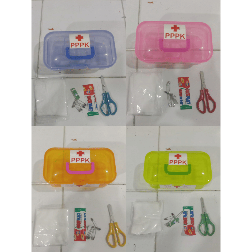 กล่อง P3K ทําจากพลาสติก สีสุ่ม