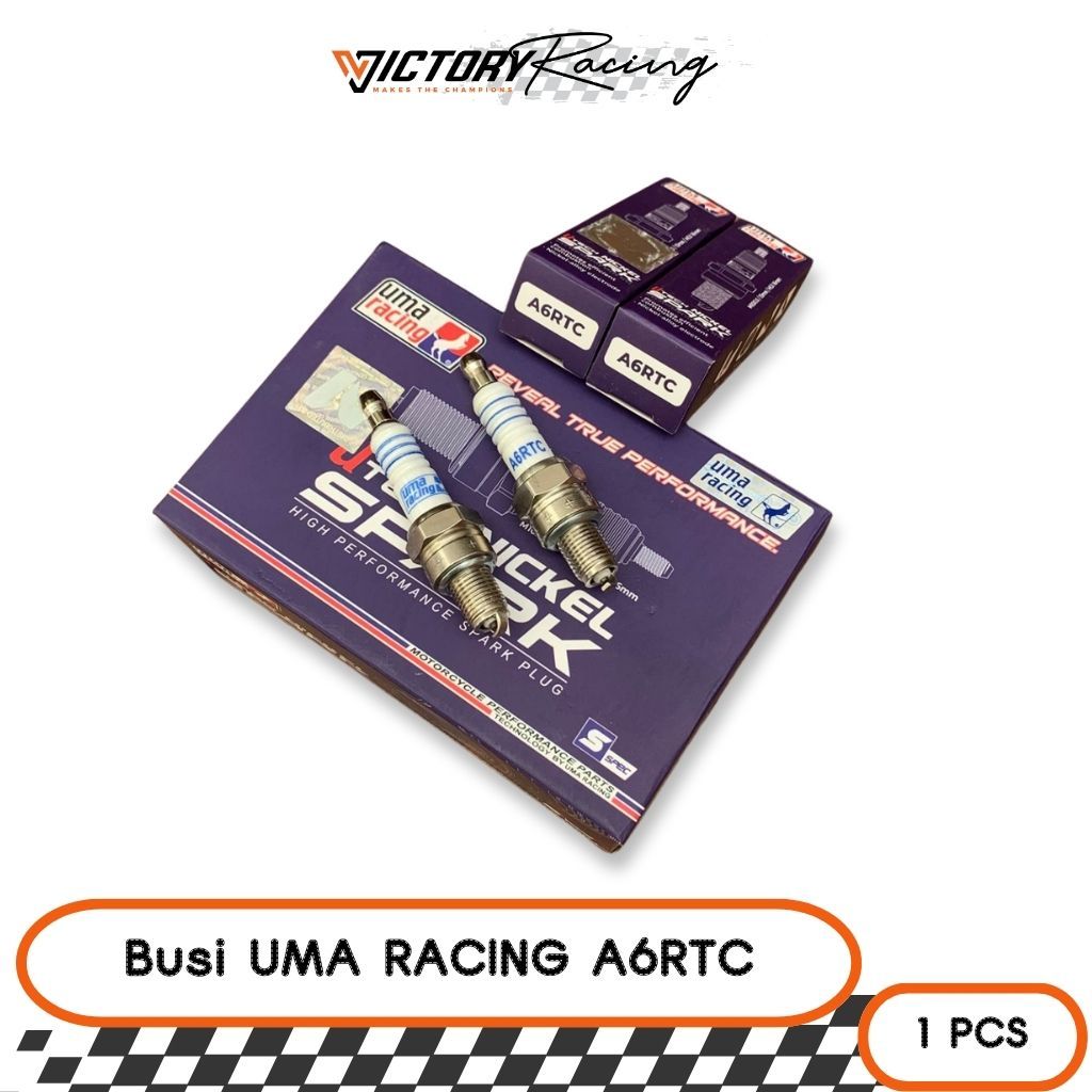 หัวเทียน Uma Racing Utech Nickel Spark A6RTC ดั้งเดิม