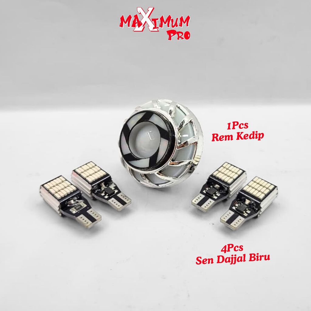 DAJJAL TURN SIGNAL LIGHT PACKAGE + CITY LIGHT DUSK T10 T15 45 POINTS ไฟฉายเบรค DC 12V UNIVERSAL MOTO