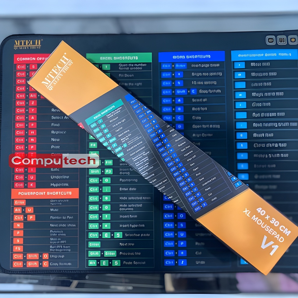 M-TECH Mousepad V1 และ V2 Sizes XL, XXL สีดํา