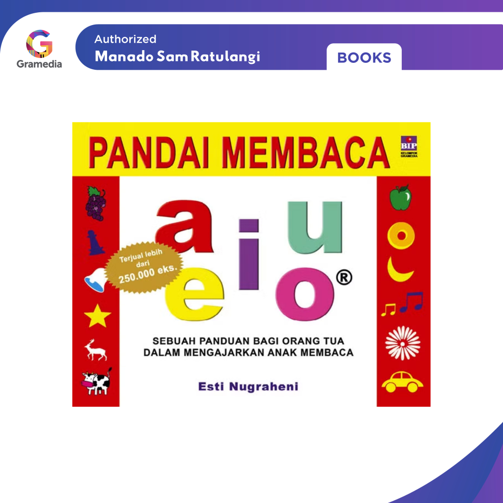 Gramedia Manado-Laying Reading AIUEO