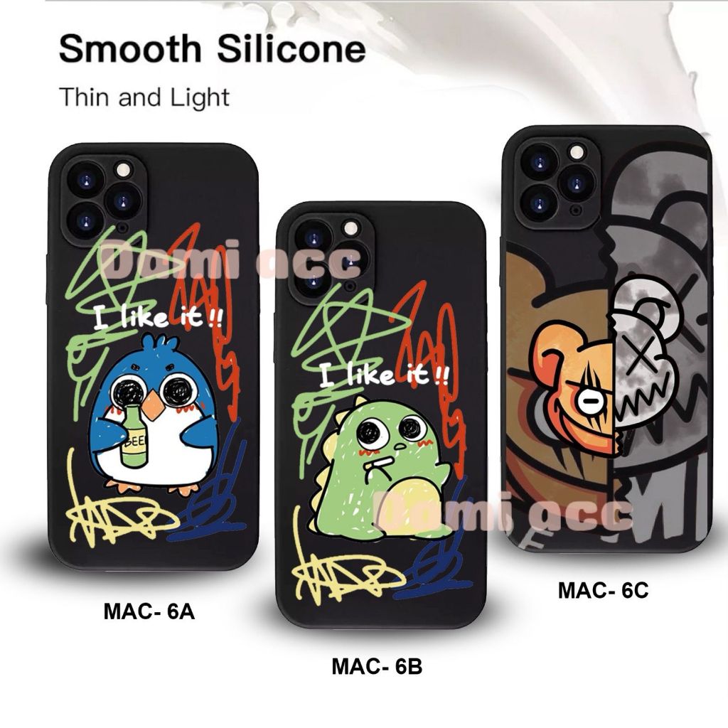 Moto g57 Power g67 Power g06 Power g86 Power edge 60 fusion macaron black Case mac6 Image soft Case