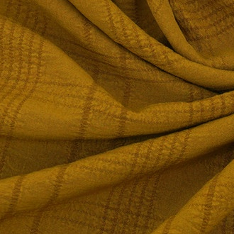 ผ้าเครป Jacquard ยืด Dijon Yellow Pronto Moda