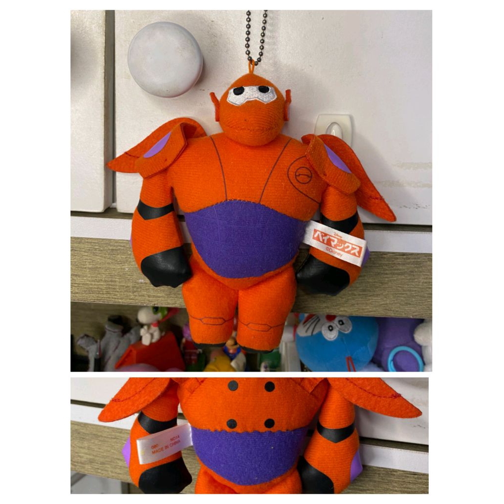 GANTUNGAN พวงกุญแจ Bagcharm พวงกุญแจตุ๊กตา Disney Baymax ดั้งเดิม