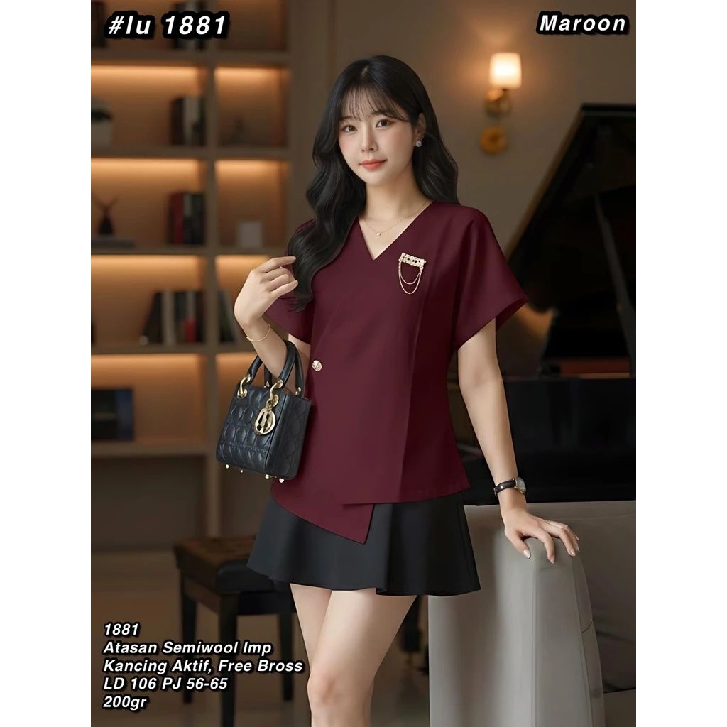 LU 1881 เสื้อ SEMIWOOL นําเข้าสําหรับผู้หญิง