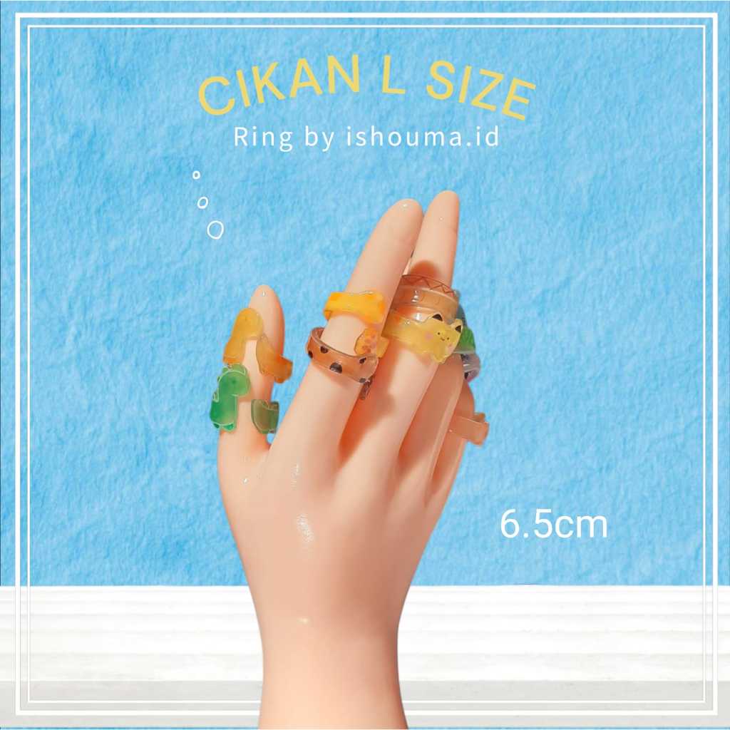 READY Cikan [ไซส์ L] แหวนปลาแมว ไดโนโปเกมอน