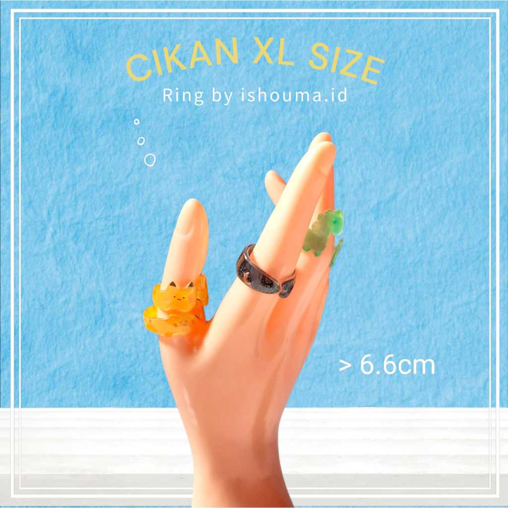 READY Cikan [ไซส์ XL] แหวนปลาแมวไดโนโปเกมอน