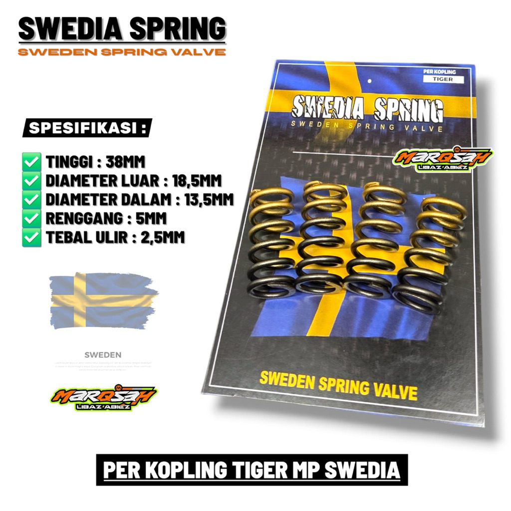 ต้นฉบับ TIGER SWEDEN CLUTCH SPRING MEGAPRO CB SWEDEN CLUTCH SPRING