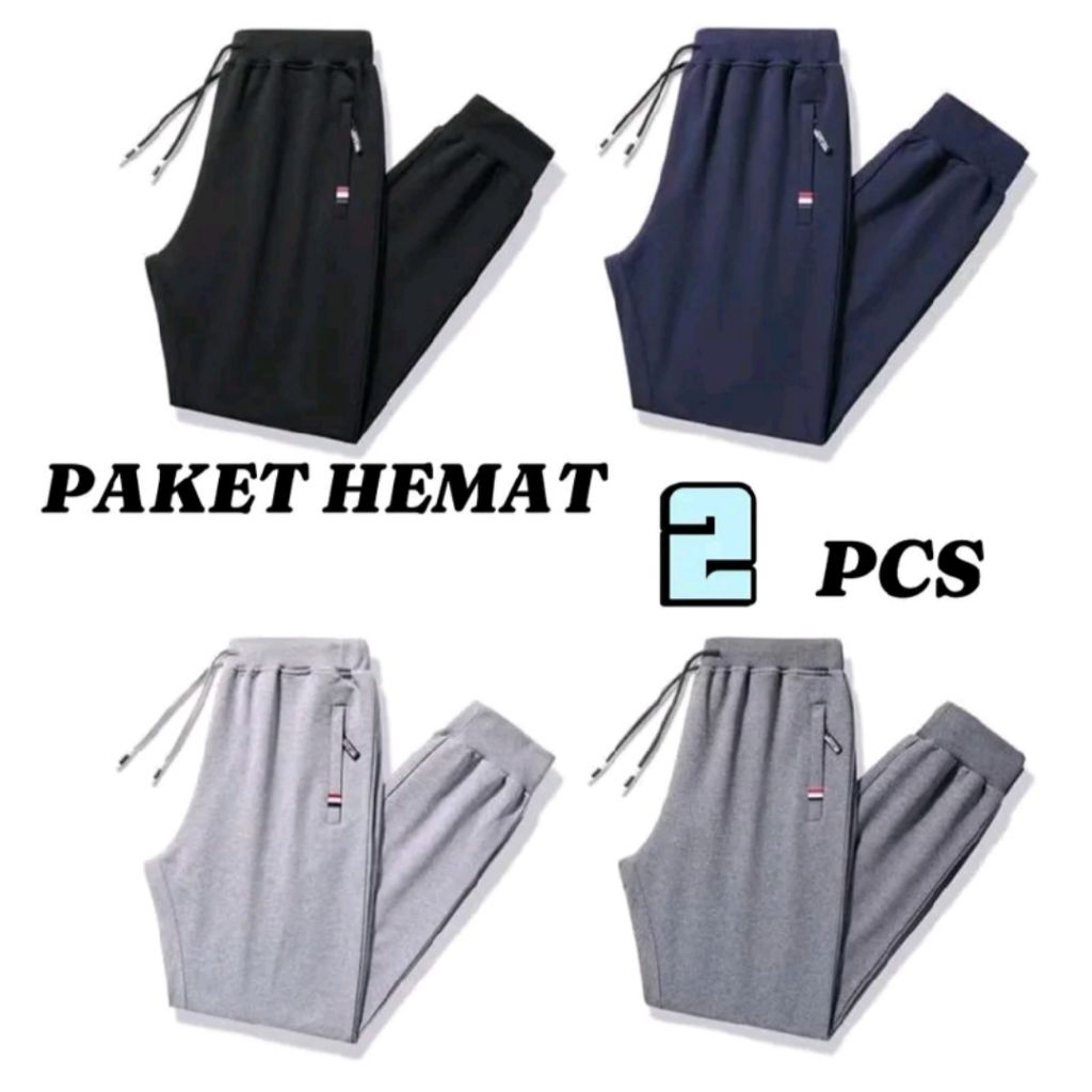 JOGER PANTS LONG 60 THOUSAND GET 2 ชิ้น JOGER TRAINING PANTS LONG ZIPPER POCKETS สําหรับผู้ชายและผู้