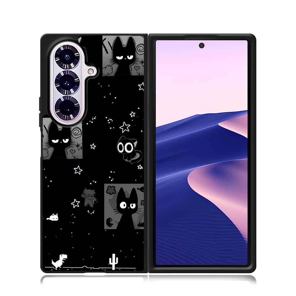 เคสโทรศัพท์ Samsung Z Flip Fold 7 6 5 4 3 Sublimation Custom Jiji Cat Kiki Delivery