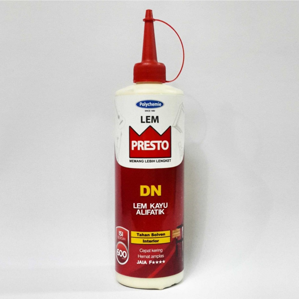 Aliphatic Presto DN Wood Glue 600 Grams - Strong, Quick-Drying, Safe Wood Glue for Furniture