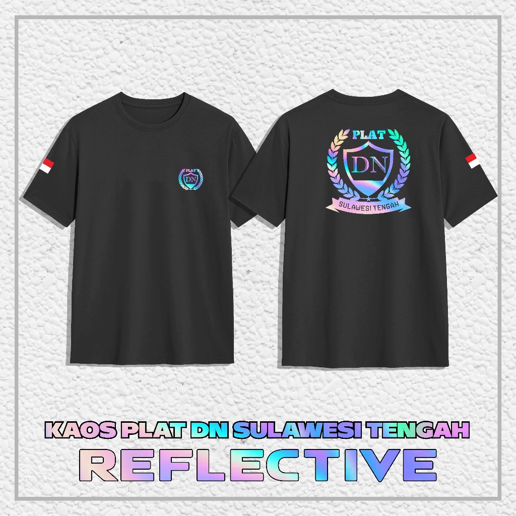 เสื้อยืด PLAT DN SULAWESI CENTER REFLECTIVE || เสื้อยืด Distro ผลิตจากผ้าฝ้ายหวี 24S