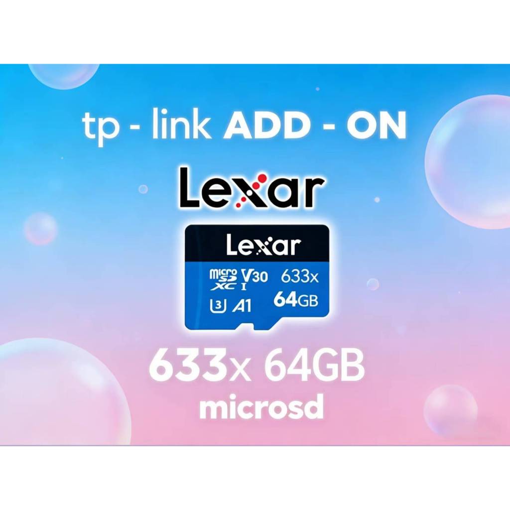 Lexar Official Store ID Ezviz สมาร์ท 64GB 128GB 256GB 512GB 32GB 16GB Micro SD TF การ์ดหน่วยความจํา 