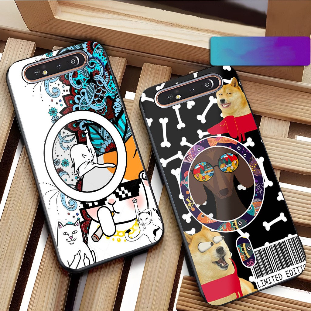 เคส HP Samsung A80 - N1 - [KK Motif No. 64] - Samsung A80 Fashion Softcase - Glossy Hardcase - Phone