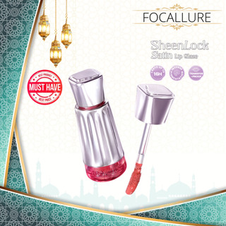 BARU! FOCALLURE Lightweight Smudge Proof SheenLock Satin Lip Glaze 16 Jam Transferproof Intense Pigmentation Deeply Hydrating Lipstick Lip Gloss FA-L57