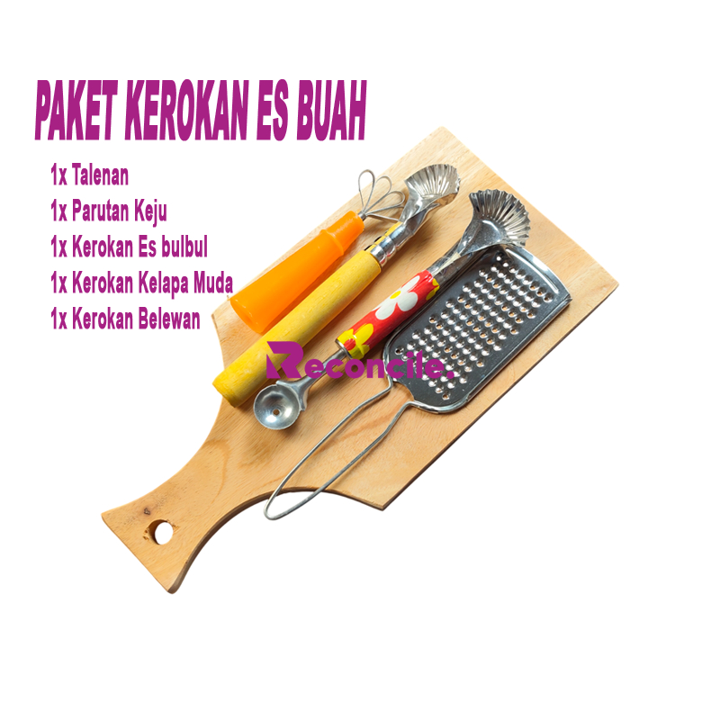 BET S ที่ขูดน้ําแข็งผลไม้และเขียงแพคเกจ/2-in-1 ที่ขูดมะพร้าว/เครื่องขูดชีส/เครื่องขูดผึ้ง/มีดโกนมะพร