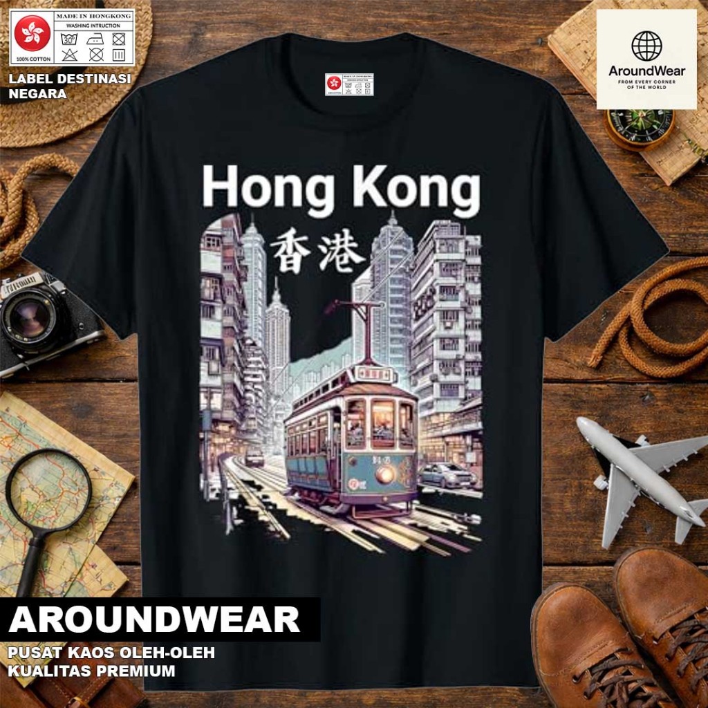 เสื้อยืด HONG KONG SOUVENIR 29 พร้อมแท็ก HONG KONG PREMIUM SOUVENIR MATERIAL GIFT