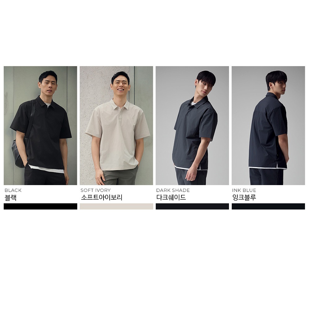 STL เกาหลีทอ Metavent Pickup เสื้อยืดคอปก / เสื้อยืดปกร่มชูชีพป้องกันรังสียูวี