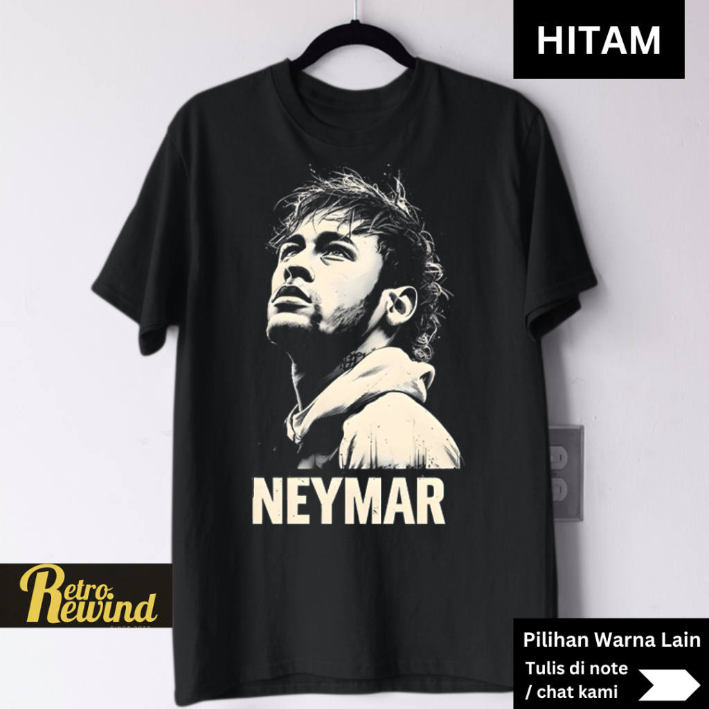Neymar Football T-Shirt Adult T-Shirt Size S - 7XL Big Size Jumbo และ เสื้อยืดเด็ก Size XS - XL (อาย