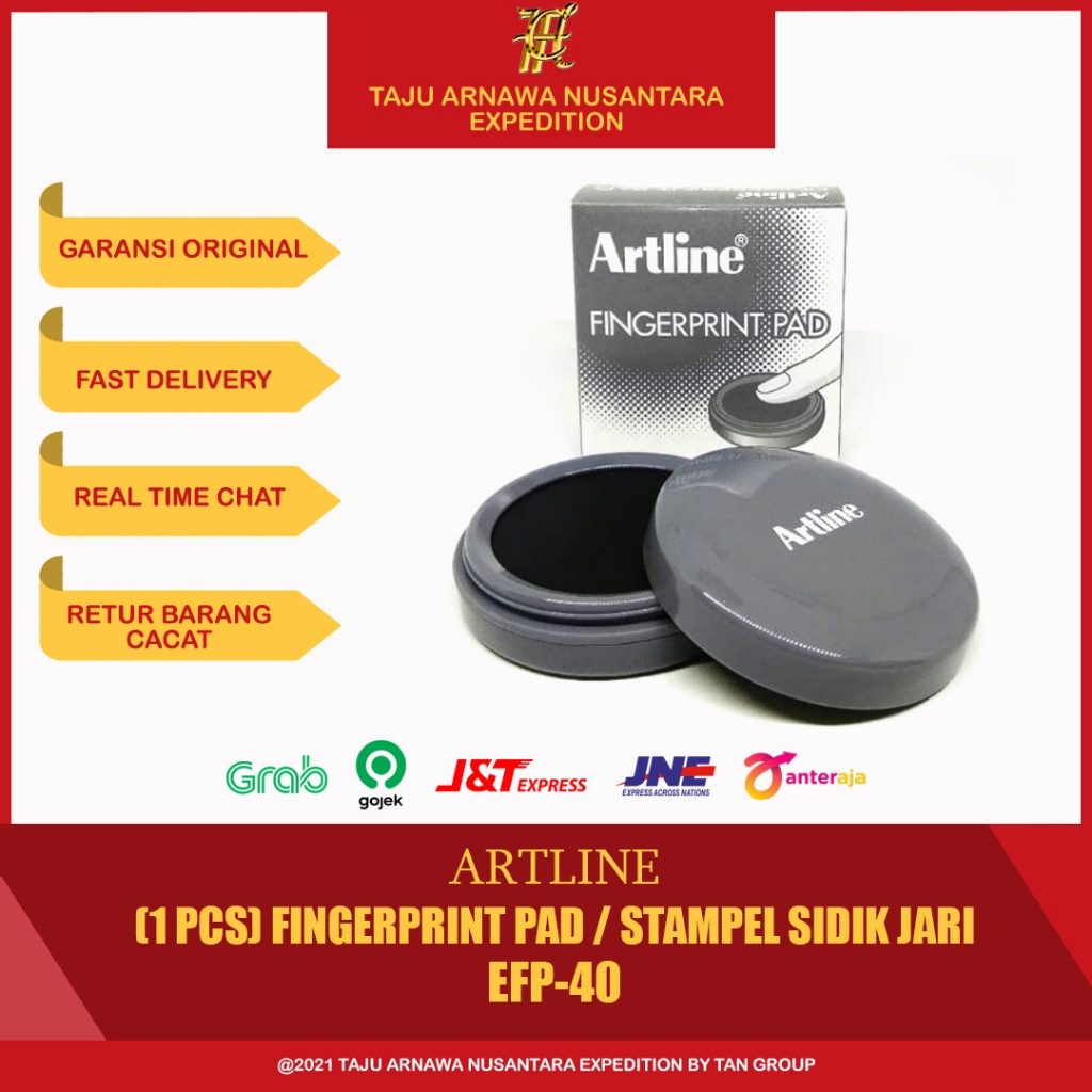 (1 ชิ้น) ARTLINE FINGERPRINT PAD EFP-40 / ARTLINE FINGERPRINT STAMP / ARTLINE STAMP / ARTLINE FINGER