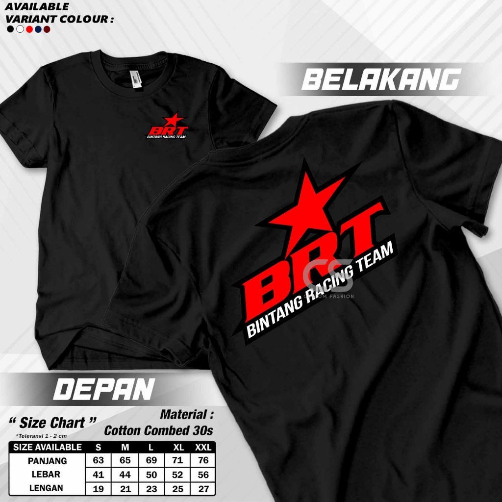 SPT500 เสื้อยืด BRT BINTANG RACING TEAM UNISEX เสื้อ BRT BINTANG RACING TEAM เสื้อยืด