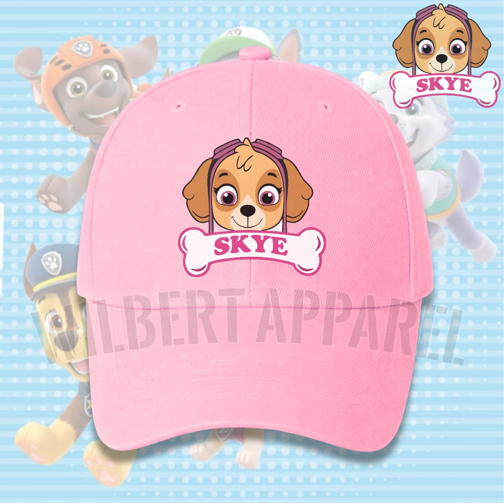 หมวกเบสบอลเด็ก Paw Patrol Skye 5 / หมวกแก๊ปเด็ก Skye Paw Patrol ฟรีชื่อ