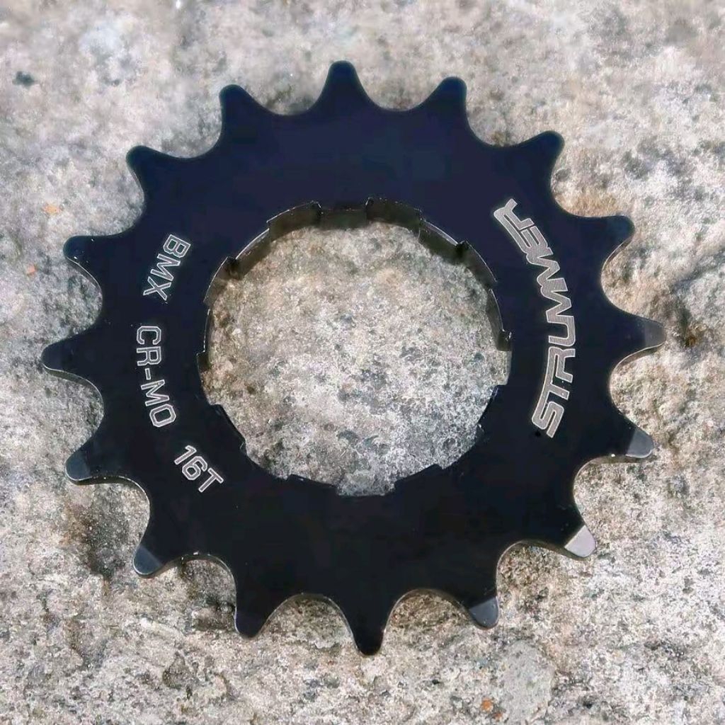 COG Strummer สําหรับ BMX Hub 16T Cr-Mo สีดํา