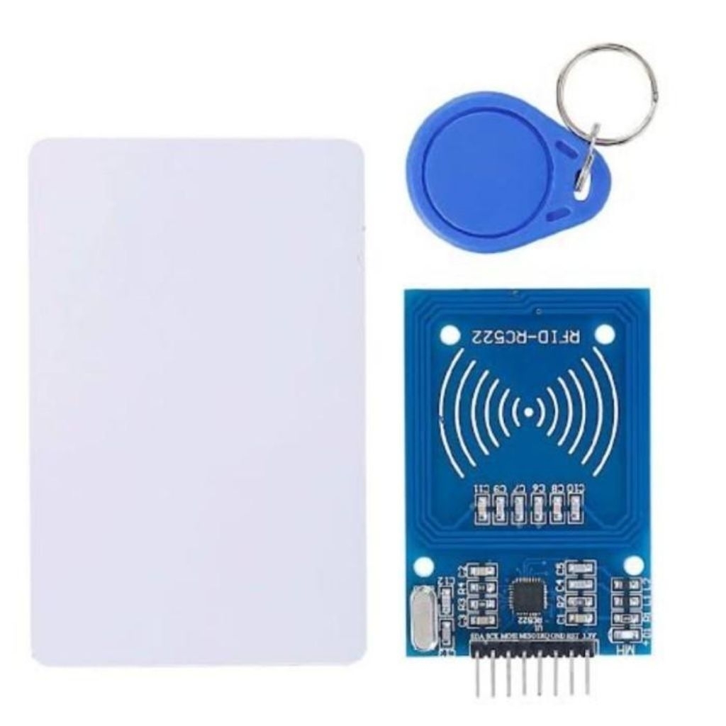 SUDQH SOLDER Module MFRC-522 RFID - โมดูล RC-522 / RFID MFRC522 + การ์ด + พวงกุญแจ - ALREADY SOLDERE